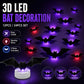🦇Halloween-dekoration: 3D-LED-vägglampa i form av en fladdermus