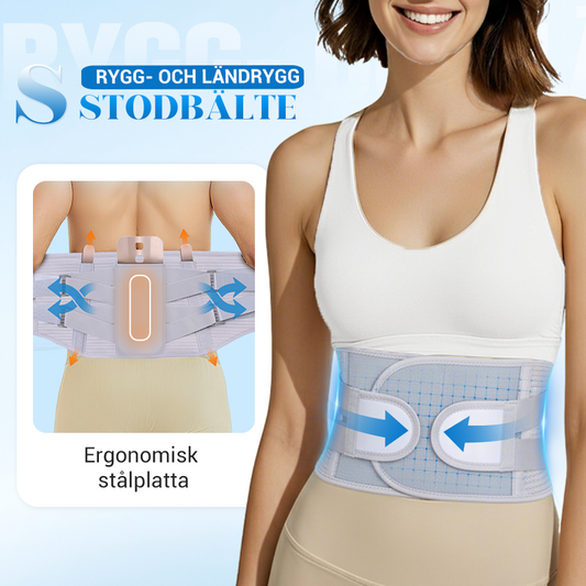 Värmepressad mesh Andningsaktiv stålplatta Stöd för ländryggen Skydd för ländryggen