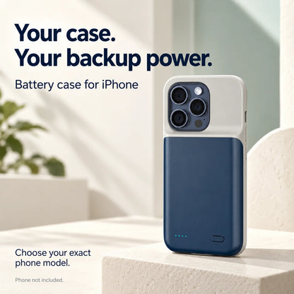 2-i-1 iPhone-skal och powerbank