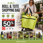 🛒 Slipp bära tunga kassar – hopfällbar shoppingvagn med stor kapacitet