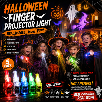 🔥HETT REA 50% RABATT🔥 Mini färgglada LED‑fingerlampor – partylampor med elastiskt band