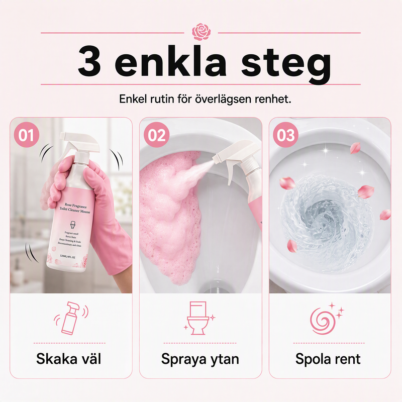 🥳 2026 HOT SALE 🥳 💞 Över 50.000 sålda! 🛁🧹 Badrumsrengöringsspray – löser upp kalkavlagringar, tvåltrester och vattenfläckar utan skrubbning. Används på glas, kakel och kranar – lämnar en fräsch botanisk doft. Mild formel, inga skarpa ångor! ✨💪