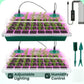 💎 💎 Groningsbrickor med odlingsljus – Fuktighetskontroll, transparent och fullspektrumljus 🌱💡