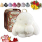 💕🐰 Handgjorda mjuka kanin PomPom-berlocker （🎁Boxad utgåva）