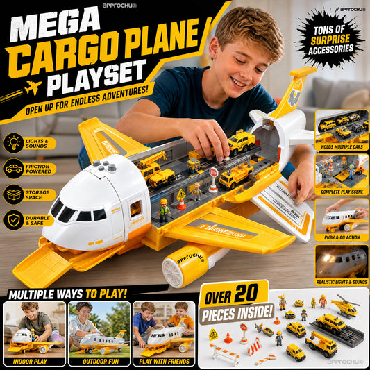 Plane Toy Innehållsmodeller av barnbilar på teman för polis, teknik och brandmän