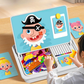 Magnetiska pussel Face Dress Up Travel Game Dubbelsidig förskola Pedagogisk inlärningsleksak för barn