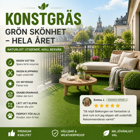 🌿 Konstgräs för trädgården