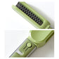 Multi-funktionsrengöringsborste med inbyggd vässare för knivar