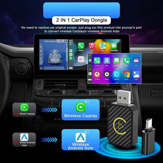 🔥2026 Ny ankomst🔥 Mini trådlös CarPlay-adapter