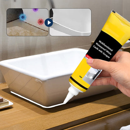 Multifunktionell Vattentät Vit Silikonfog Skrapa