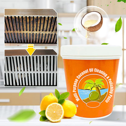 🌟Rengörings- och poleringspasta med kokosolja för flera ändamål💧