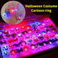 LED Ljus Halloween Lysande Ring - Set med 50 st