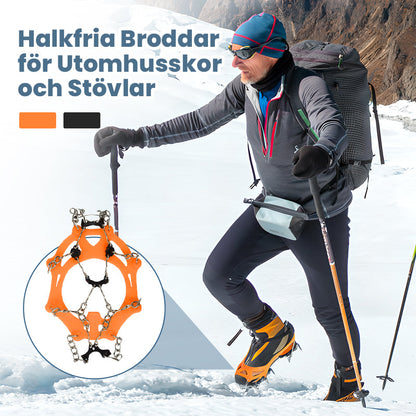 ❄️ 50 % RABATT NU! 🥾 Halkfria broddar för skor & stövlar – extra grepp på isiga vintervägar, passar storlek 35–44 ✨