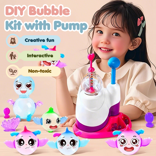 DIY bubbelkit med pump för barn