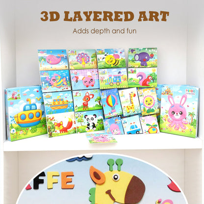 pedagogiska DIY-pyssel 3D-klistermärken