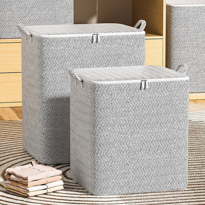 🔔 50 % RABATT🔥Extra stor förvaringslåda med lock – mångsidig för kläder, filtar och sängkläder