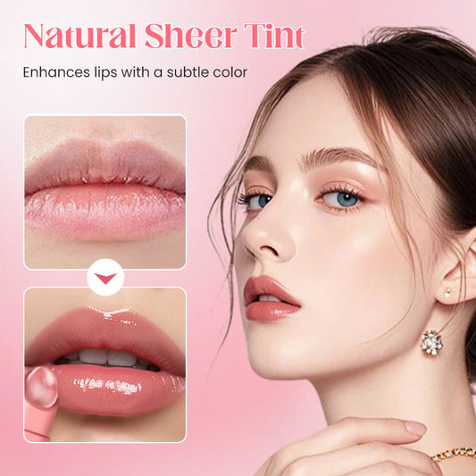 Återfuktande tonat läppserum med olja