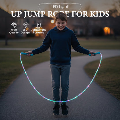 📢📢Köp 2 få 1 gratis ⏰LED-hopprep för barn