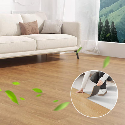 🧱 KÖP 1 FÅ 1 GRATIS! 🔥（36 in × 6 in × 1/8 in）🏠 Självhäftande golvplattor i trälook – vattentäta, enkla att lägga själv