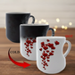 ☕ KÖP 3 FÅ 1 GRATIS! 💝 Färgskiftande Keramikmugg med Hjärtformat Handtag – För Alla Hjärtans Dag, Värmekänslig Design & Perfekt Romantisk Present ✨