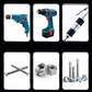 8 mm sexkantshylsa i kromvanadiumstål