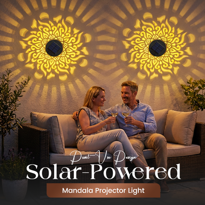 Solcelle Mandala Lampe til Have & Terrasse