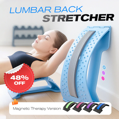 🩹 50% RABATT – FLASH SALE! ⚡ Ländryggsstretchare – Ergonomiskt stöd för ryggraden, justerbara stretchnivåer, lätt och portabel 🪑