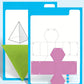 Interaktiv 3D popup-geometribok för barn