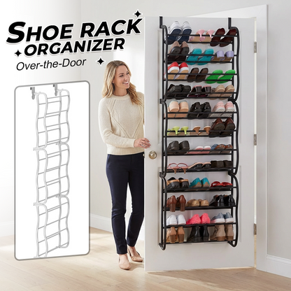 👟70% RABATT NU! 🏆 Skohylla över dörren – 24 fickor och verktygsfri installation – Passar standarddörrar, rymmer upp till 24 par – perfekt för entrén eller garderoben 🚪✨.