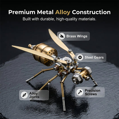 🐝 50 % RABATT! 🧩 Treva med rolig modellbyggnad – 3D‑pusselsats för montering av metallbi, detaljerad design, stabil metallkvalitet, perfekt för hobby