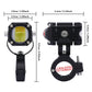🏍️ Universella LED-strålkastare för motorcykel – med dubbla ljusbilder och vattentät i alla väder 💡