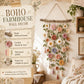 🌸 50% RABATT NU! 🧶 Väggdekoration med Virkat Blommönster – Handgjord Boho-charm – Perfekt för Sovrum, Vardagsrum & Barnrum – Lätt att Hänga Upp 🏡
