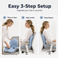 🪑 50% RABATT NU! ✨ Ergonomisk sittdyna i memoryskum med ryggstöd – bekväm och stödjande för hemmet, kontoret och bilen 💺🛡️
