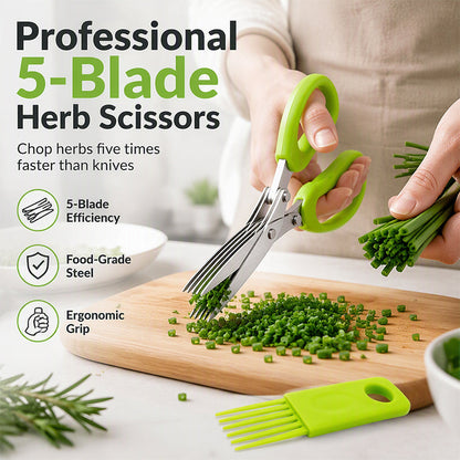 ✂️🔥 50% RABATT! 🌿 Flerskiktad kökssax i rostfritt stål – Vass och mångsidigt för alla köksuppgifter 🍚