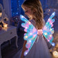 Electric Butterfly Wings Set, Moving Fairy Wings with Music and LED Lights, Light up Glowing Angel Wings Costume