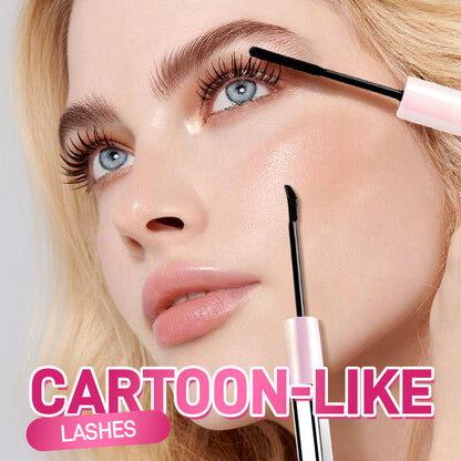 ✨ Volymgivande, vattenfast mascara med dubbla borstar