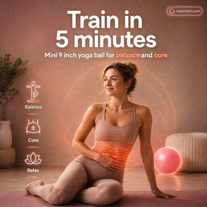 🤸⚽ 15 cm Pilatesboll – Explosionssäker yogaboll med bikakemönster 🧘